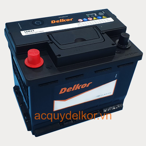 Ắc quy Delkor DIN 56031R (12V-60Ah)