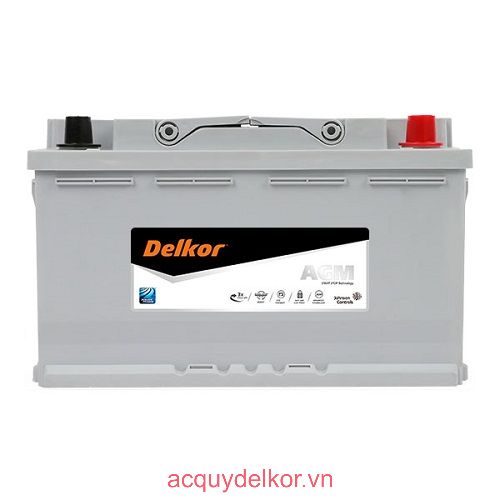 Ắc quy Delkor AGM 80 LN4 (Start-Stop)-(12V-80Ah)