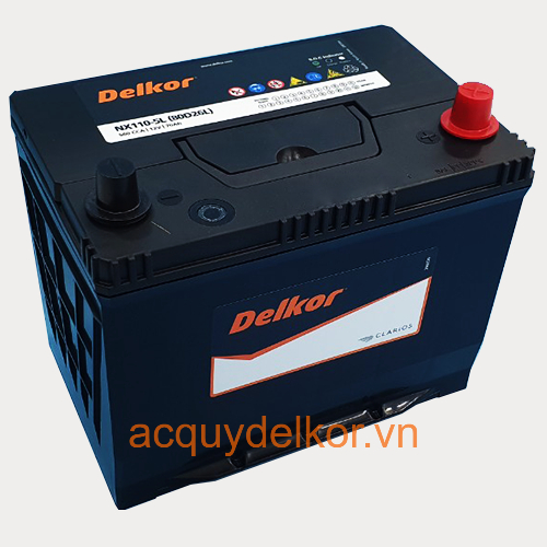 Ắc quy Delkor NX110-5L (80D26L) (12V-70Ah)