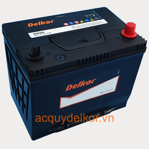 Ắc quy Delkor 95D26L (12V-75Ah)