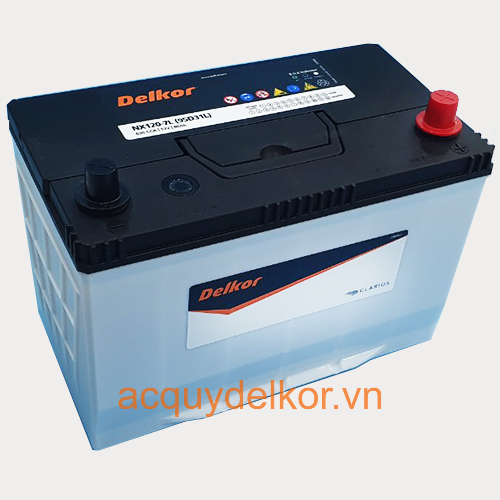 Ắc quy Delkor NX120-7R (95D31R)-(12v-90Ah)